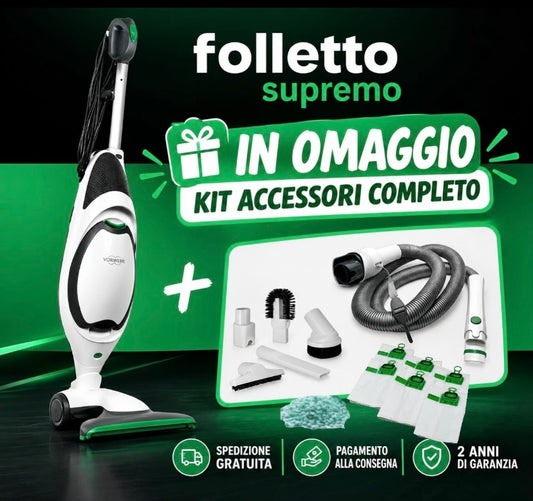 Aspirapolvere Folletto VK 150 Garantito 2 Anni con 7 omaggi